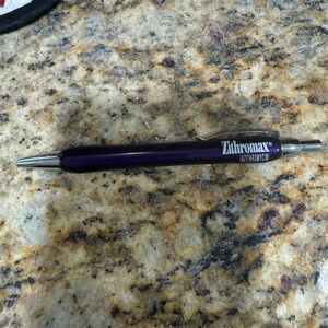 Zithromax Collectible Purple Ink Refillable Pen